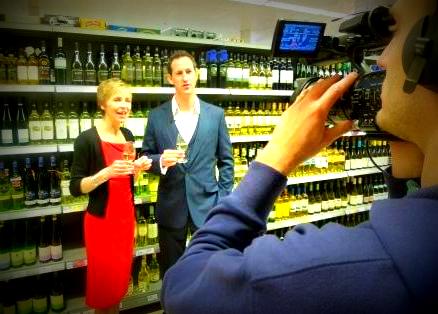 Susie and Peter filming BBC1's Saturday Kitchen in Winchester