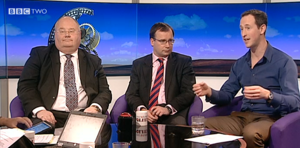 Peter on BBC2's Daily Politics with Eric Pickles