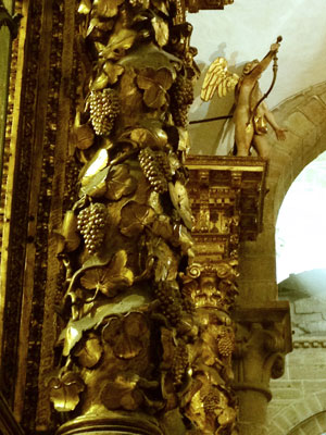 Wine detail, Santiago de Compostela cathedral