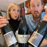 Susie and Peter with their Big English Wine Adventure wines